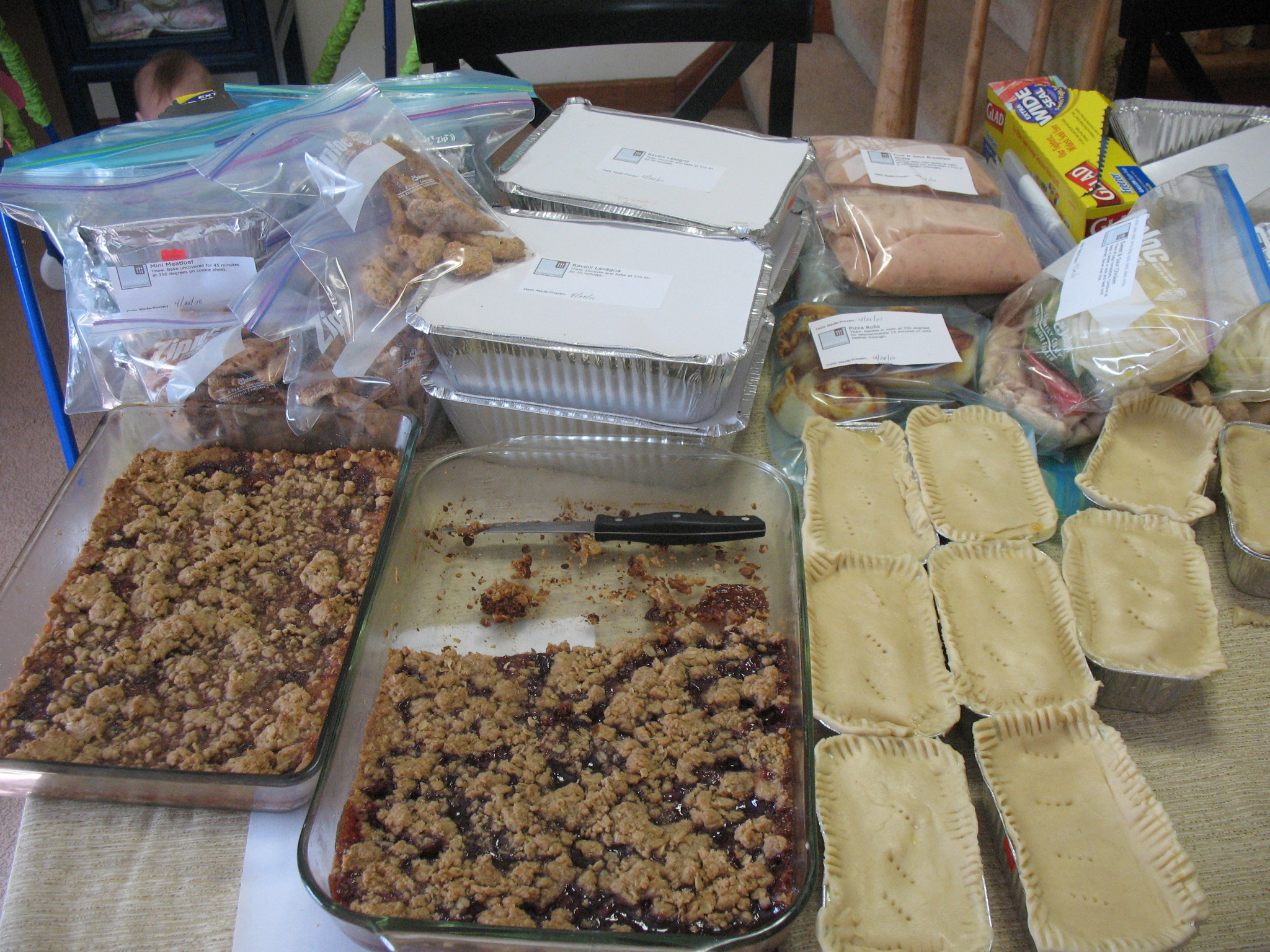 Half our Finished Food