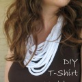 DIY T-Shirt Necklace - Instead of throwing away your old t-shirt upcycle it into this cool and thrifty necklace.