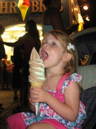 Grace Eating an Ice Cream Cone