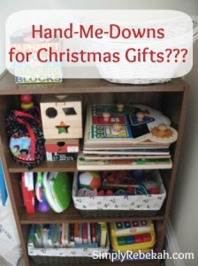 Hand-Me-Downs for Christmas Gifts | SimplyRebekah.com