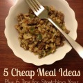 5 Cheap Meal Ideas - Plus 6 Tips for Stretching Your Grocery Budget