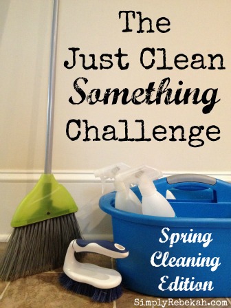 The Just Clean SOMETHING Challenge: Spring Cleaning Edition - Motivation & accountability for those who hate to clean!