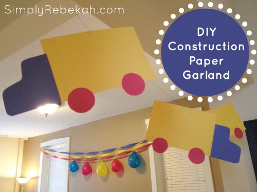 DIY Construction Paper Garland