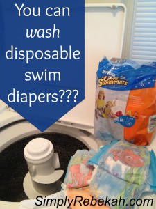 You can wash disposable swim diapers and use them again??? It is true! Find out how.