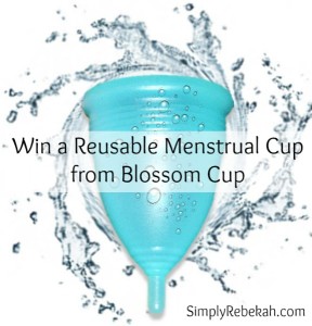 Enter to win a reusable menstrual cup from Blossom Cup!