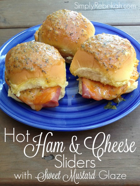 Amazing Hot Ham and Cheese Sliders with a Sweet Mustard Glaze - Perfect for parties!