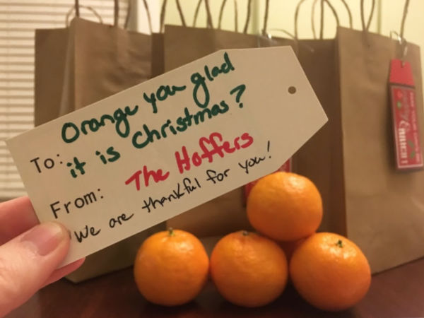 Neighbor Christmas Gifts: Orange You Glad It Is Christmas?