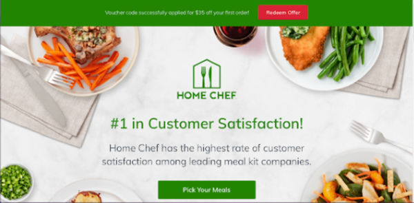 Home Chef Affordable Promotion - $35 off first order to get 2 meals for just $14.80 shipped!