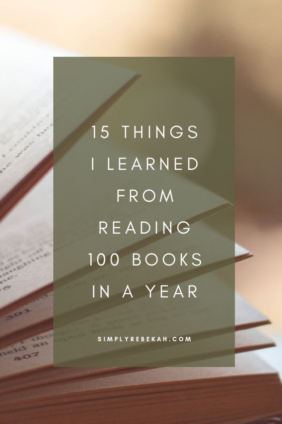 Things I Learned from Reading 100 Books in a year